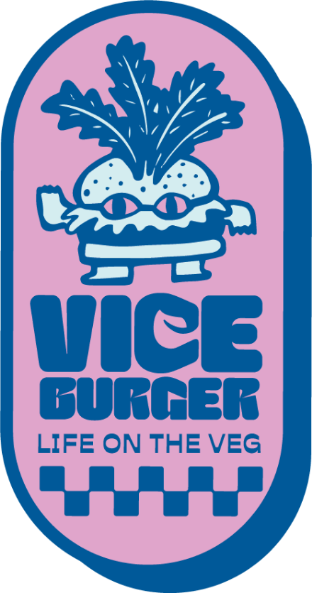 branding design badge for vice burger